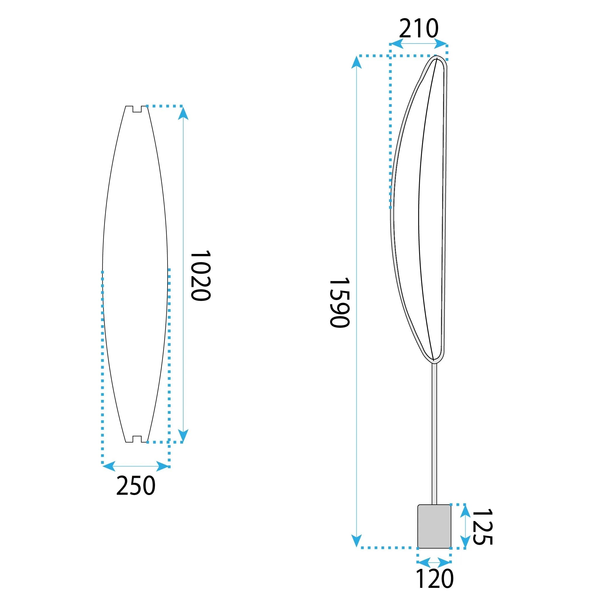 Lampa Stojąca Podłogowa LED G126-F Złota 10