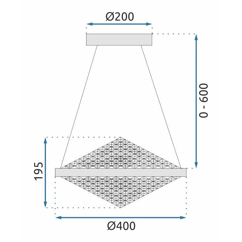 LAMPA KRYSZTAŁOWA WISZĄCA APP774-1CP 10
