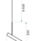 LAMPA SUFITOWA WISZĄCA APP609-1C Czarna 10