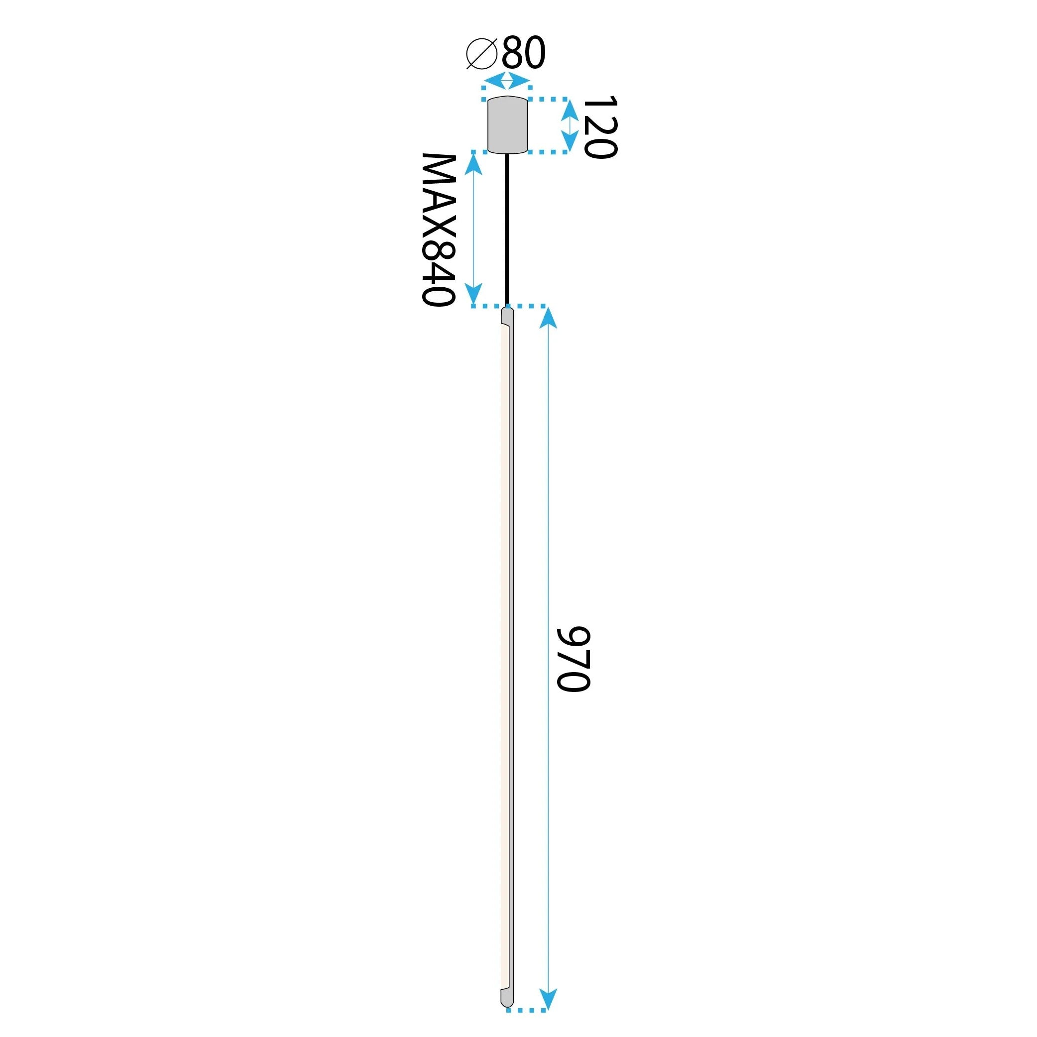 LAMPA SUFITOWA WISZĄCA LED APP1414-C GOLD 100cm 10