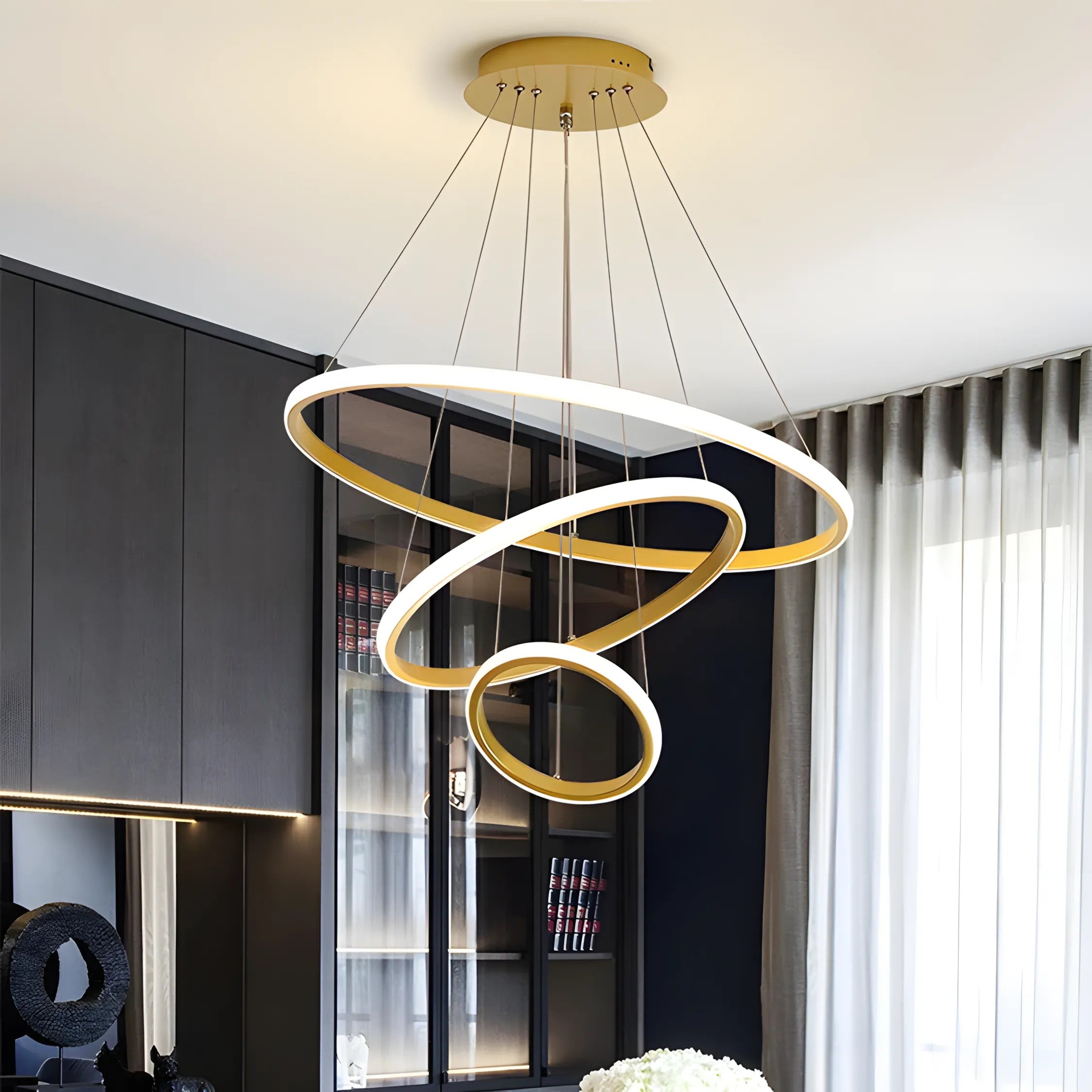 Lampa Wisząca LHJ010-CP4 BRUSH GOLD 10