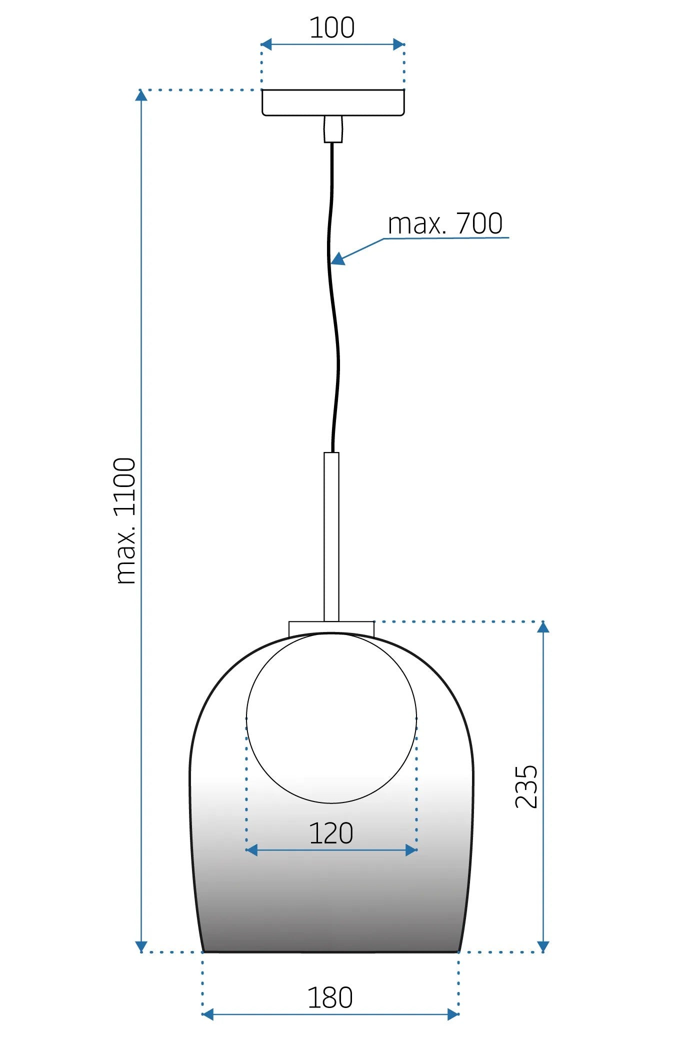 Lampa Wisząca APP1026-1CP 10