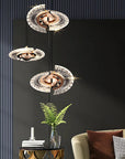 LAMPA SUFITOWA WISZĄCA LED LHJ108-2CP ZŁOTA 10