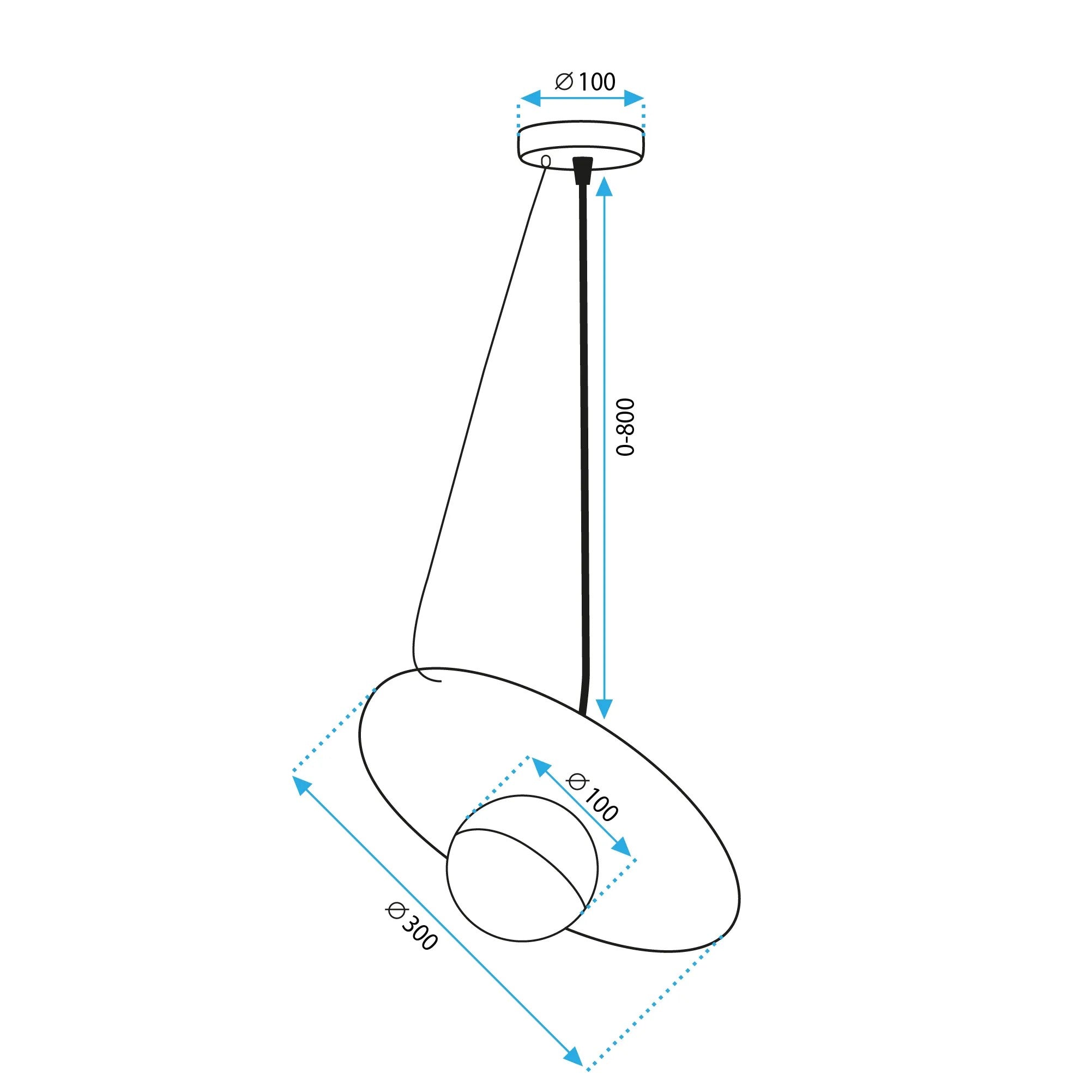 LAMPA SUFITOWA WISZĄCA APP1417-CP Czarna/złota 10