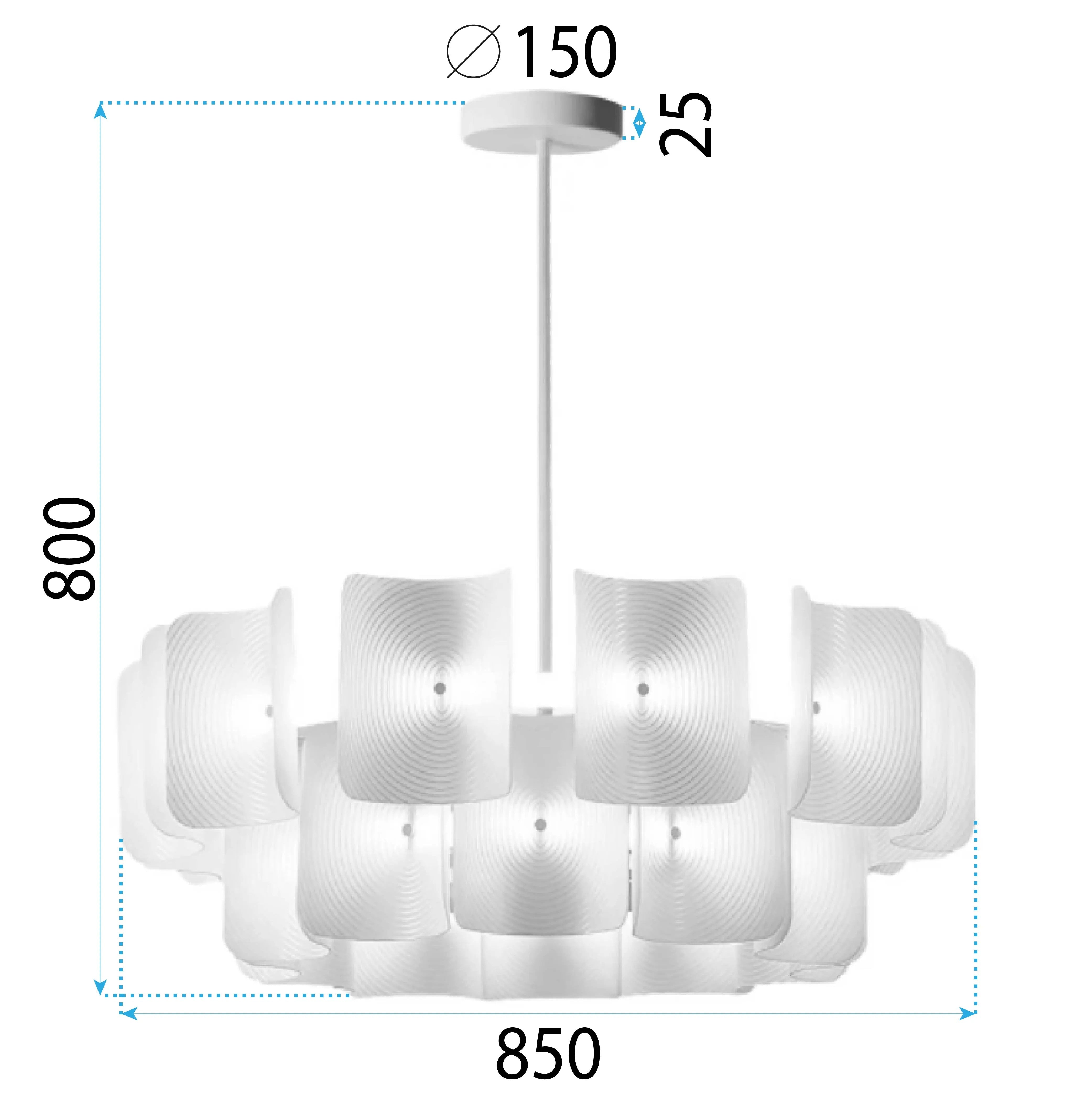 LAMPA SUFITOWA WISZĄCA LED APP1671-1CP White 10
