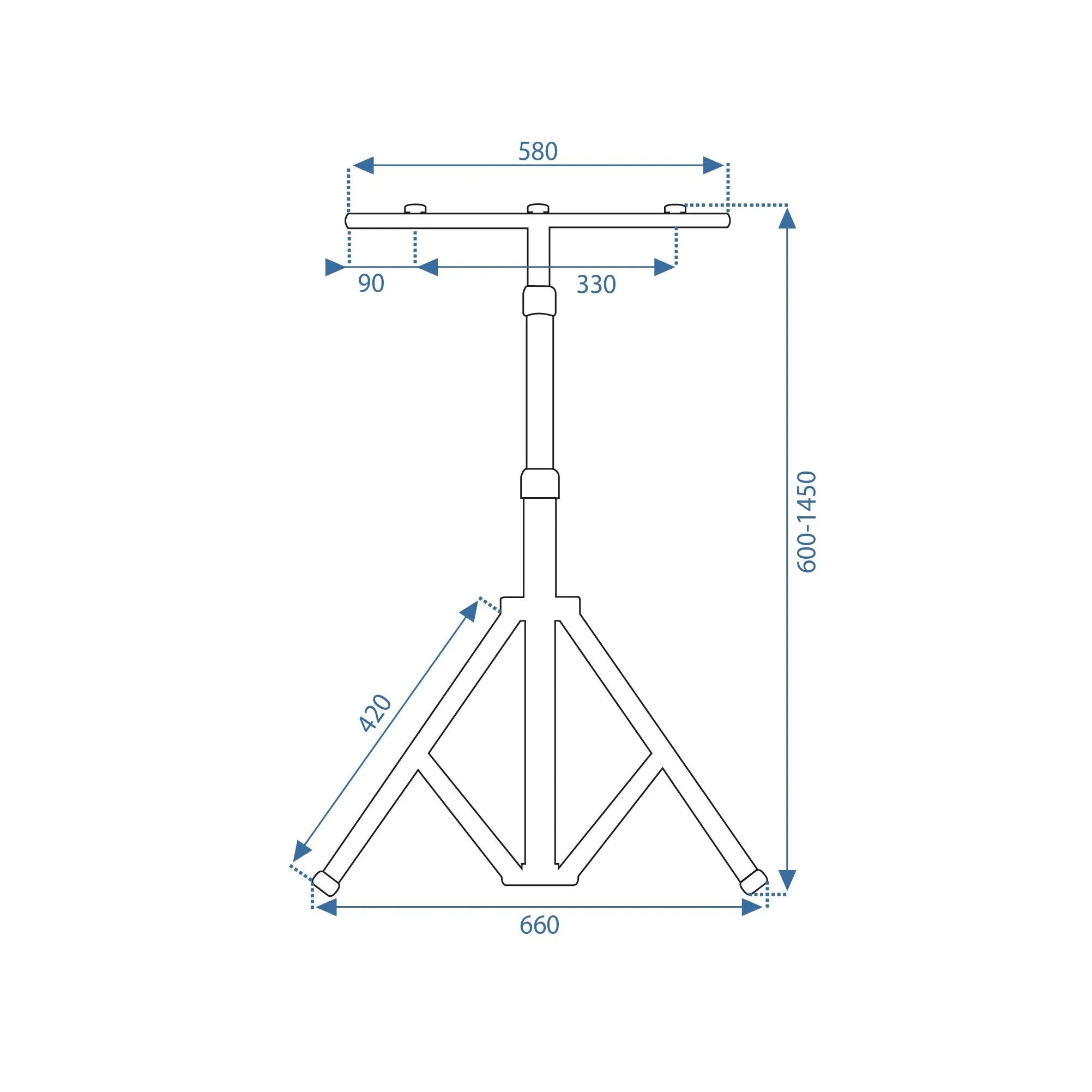 Halogen LED Budowlany Na Statywie 2x20W RSL001-20N 10