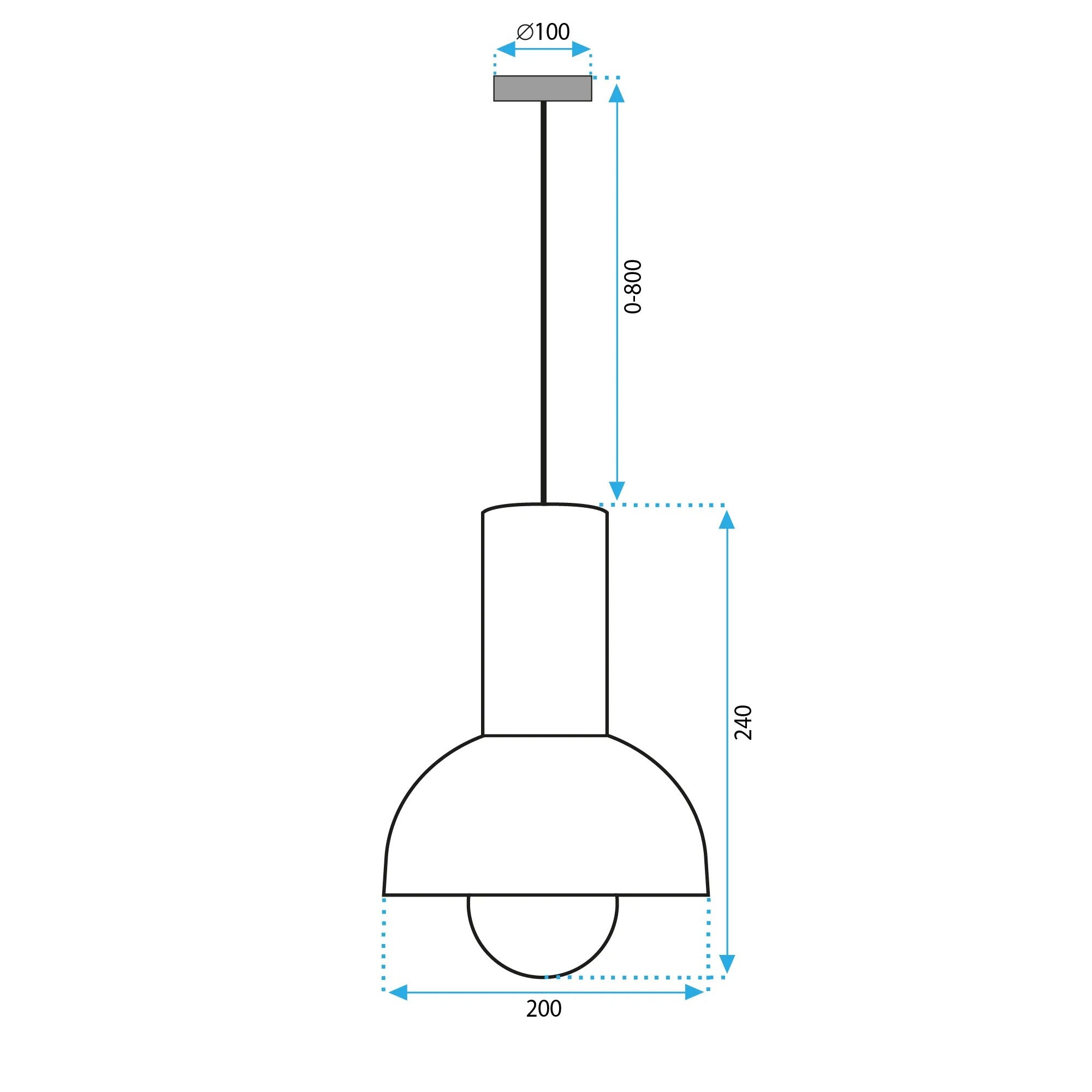 Lampa Sufitowa Wisząca APP1083-1CP 10