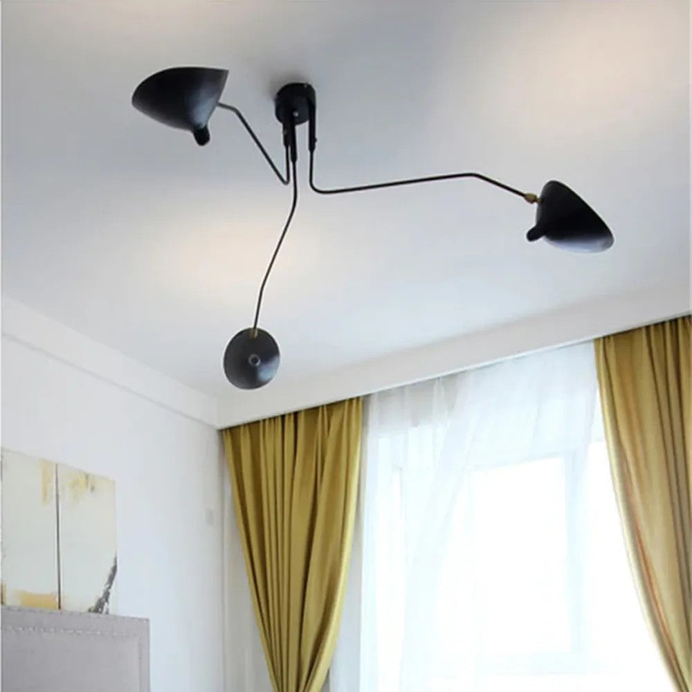 Lampa Sufitowa 3 Ramienna APP569-3C Czarna 10