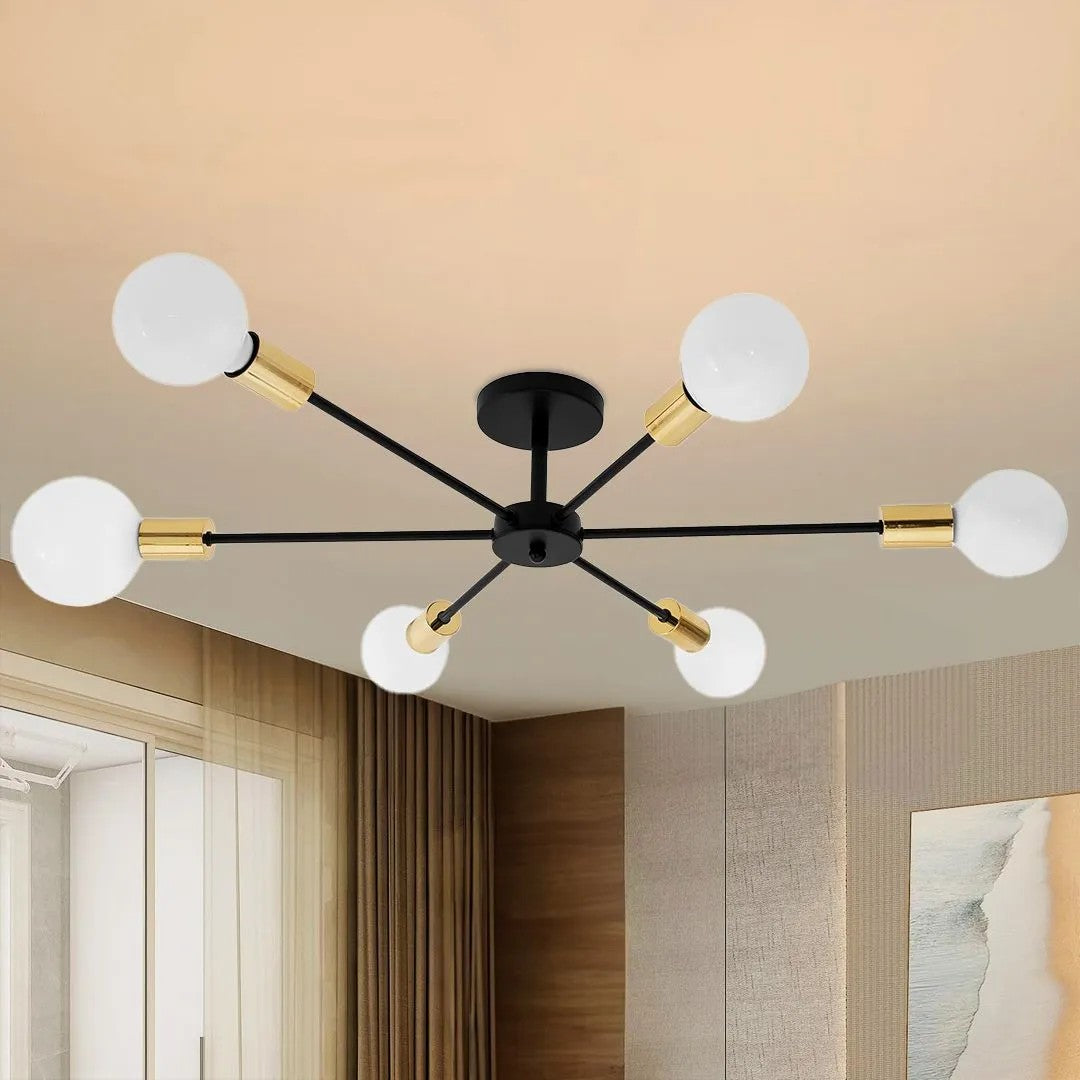 Lampa Pająk 6 APP501-6C Czarna 10