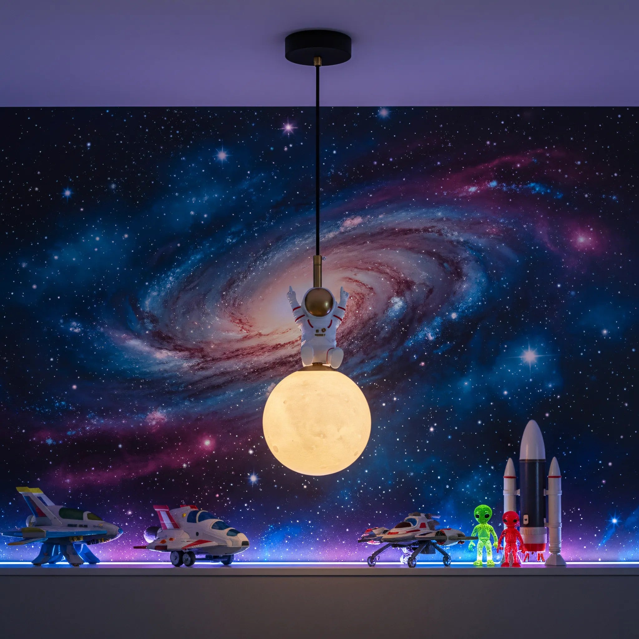 LAMPA SUFITOWA WISZĄCA APP1805-1CP Cosmo 10