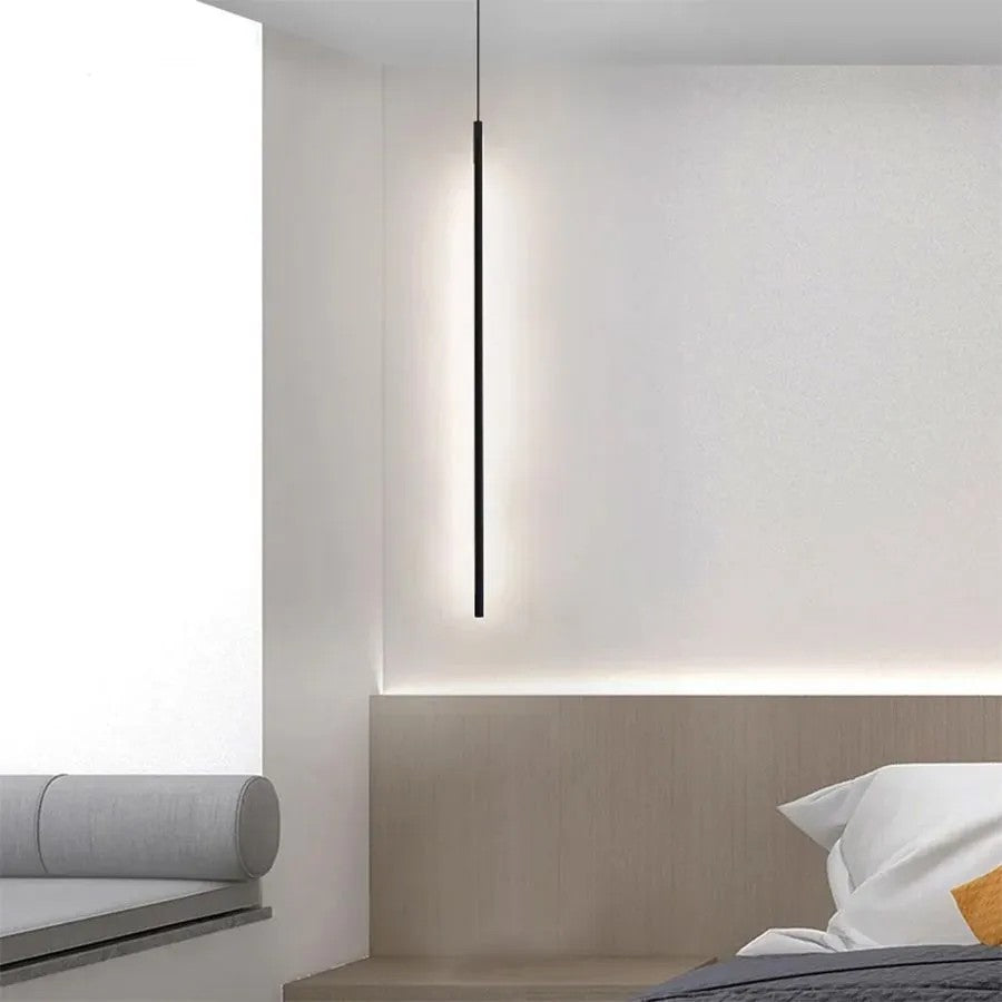 LAMPA SUFITOWA WISZĄCA LED APP1413-C BLACK 100cm 10