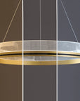 Lampa Wisząca APP1189-CP Złota 40cm 10