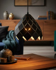 Lampa Sufitowa Wisząca Metalowa APP338-1CP Czarna 10