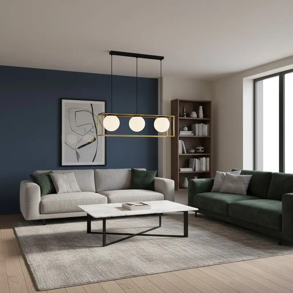 Lampa Sufitowa Czarno Złota APP1164-3CP 10