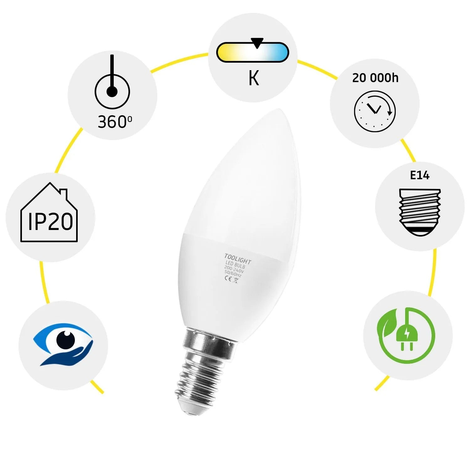 Żarówka LED Ciepła E-14 8W RSL035 10