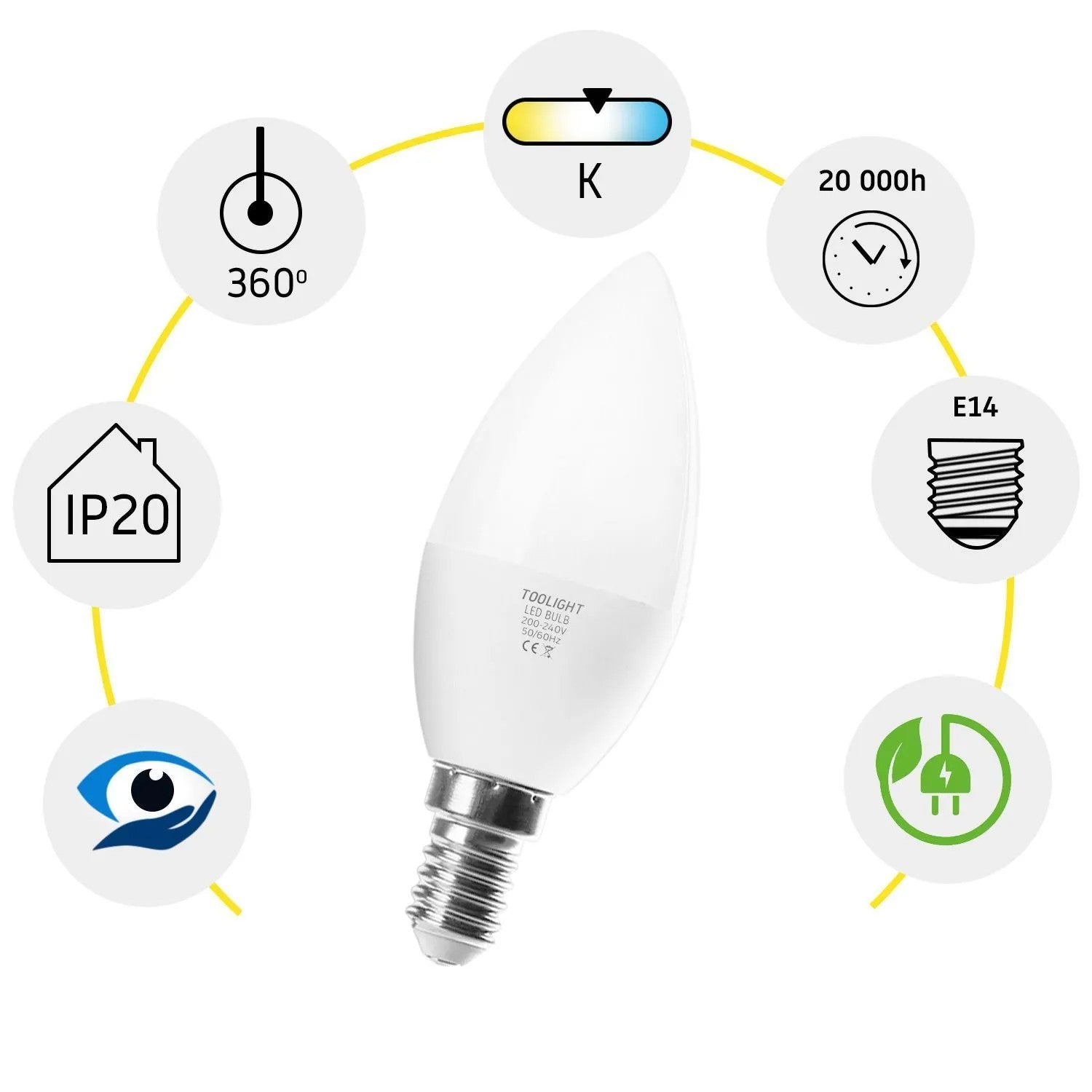 Żarówka LED Neutralna E-14 8W RSL036 10