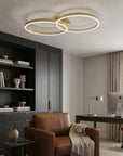 LAMPA SUFITOWA LED SWE062-C PLAFON ZŁOTA SZCZOTKOWANA 10