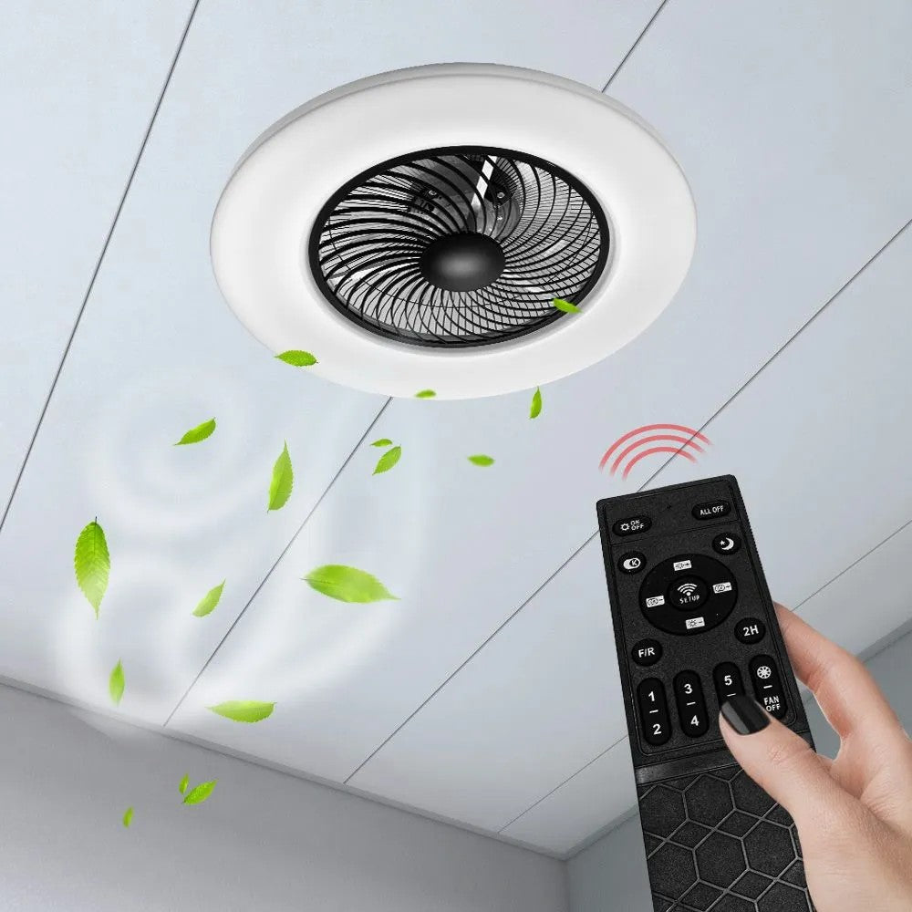 Lampa Z Wiatrakiem APP1552-C BLACK 10