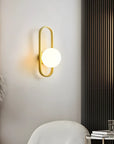 LAMPA ŚCIENNA KINKIET APP1756-1W BRUSH GOLD WHITE 10