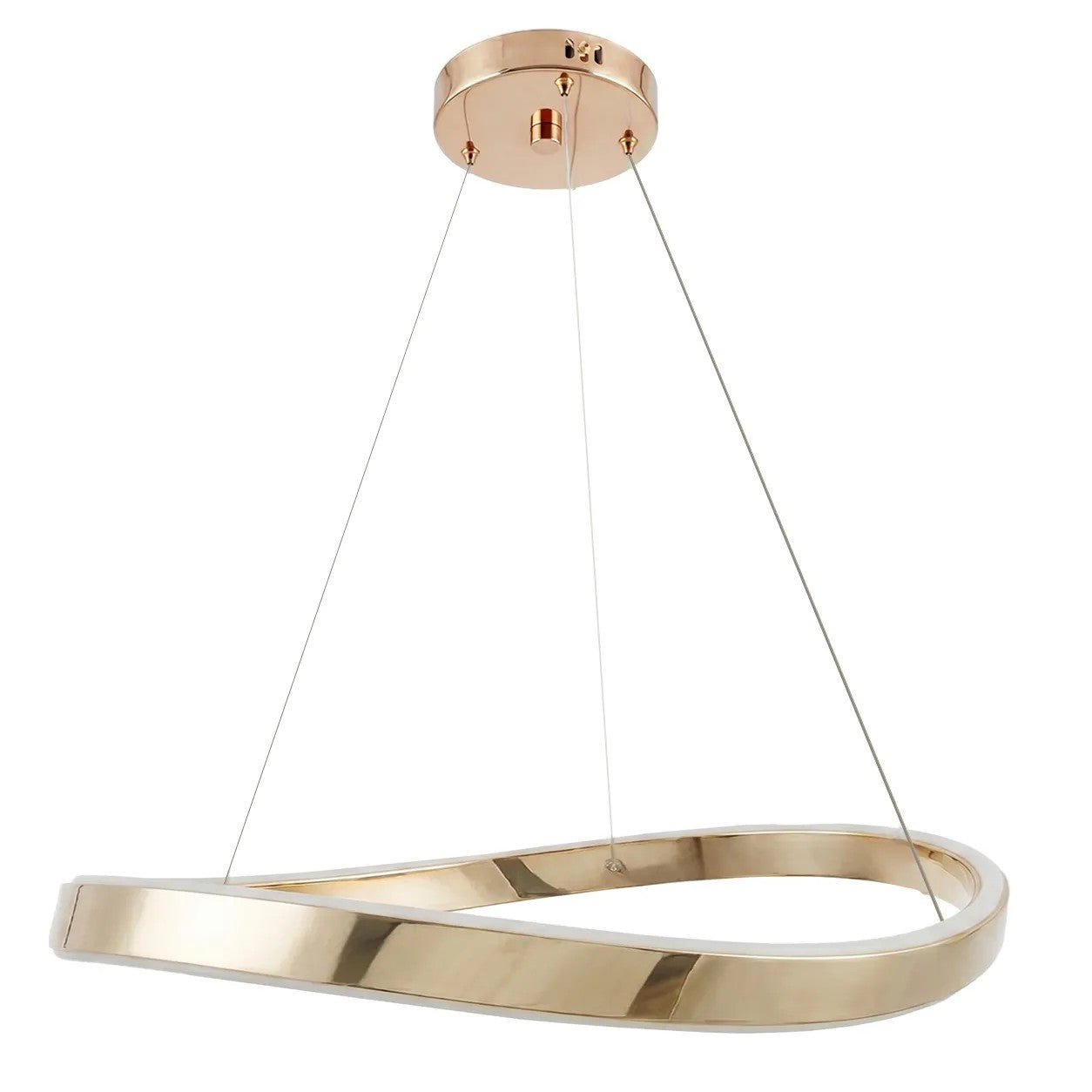 LAMPA SUFITOWA WISZĄCA SWE068-CP 80cm ZŁOTA 10