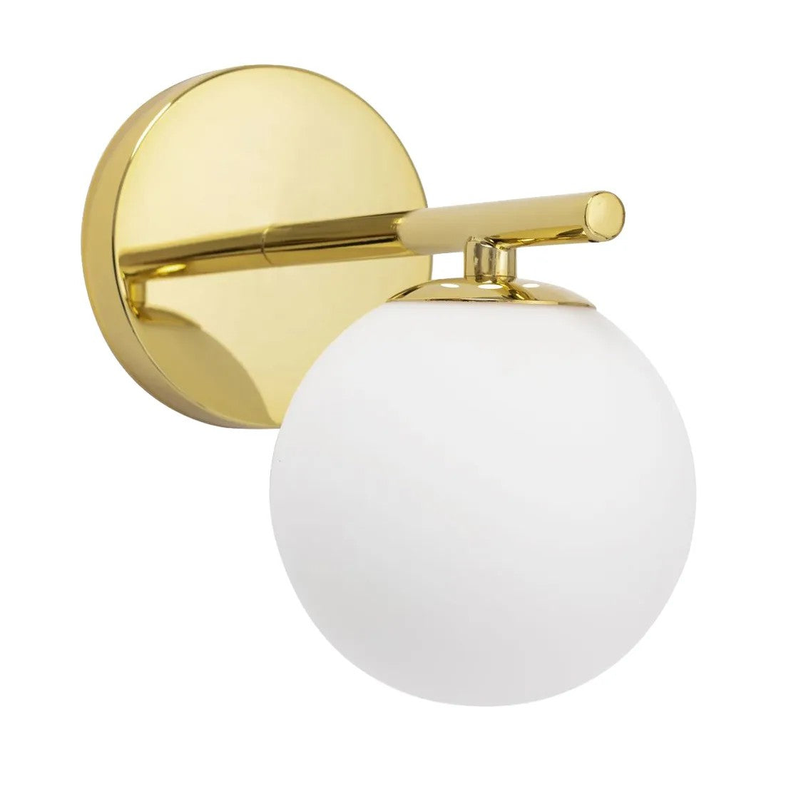 Lampa Ścienna Kinkiet Szklana Kula APP684-1W Złota 10