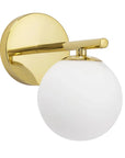 Lampa Ścienna Kinkiet Szklana Kula APP684-1W Złota 10