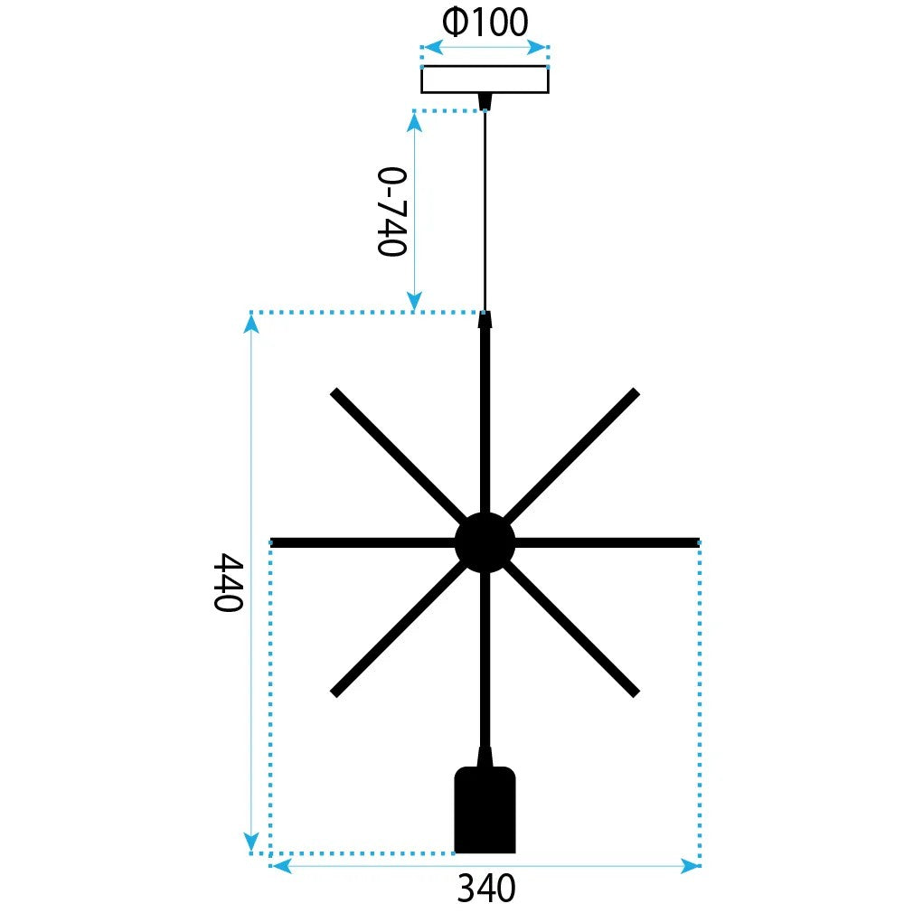 Lampa Geometric LE-02 Star 10