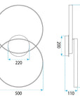 LAMPA SUFITOWA LED SWE061-C PLAFON CZARNA 10