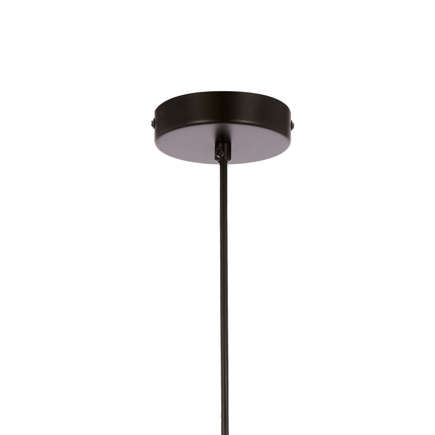 Spiega lampa wisząca czarny+mosiężny 1x60w e27 klosz dymiony