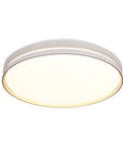 Montana Lampa sufitowa plafon biały+złoty 24w led 40 cm klosz biały