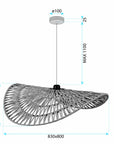Lampa Sufitowa Wisząca Boho APP1740-1CP 80CM 11