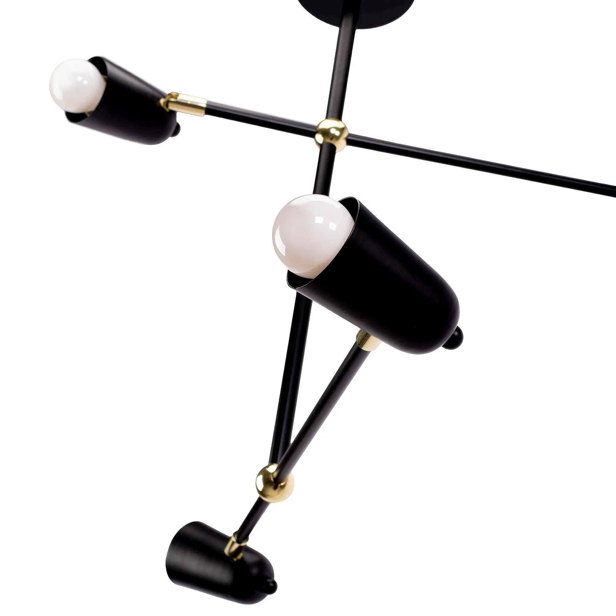 Lampa Wisząca 4-ramienna APP1708-4CP CZARNA + ZŁOTO 11