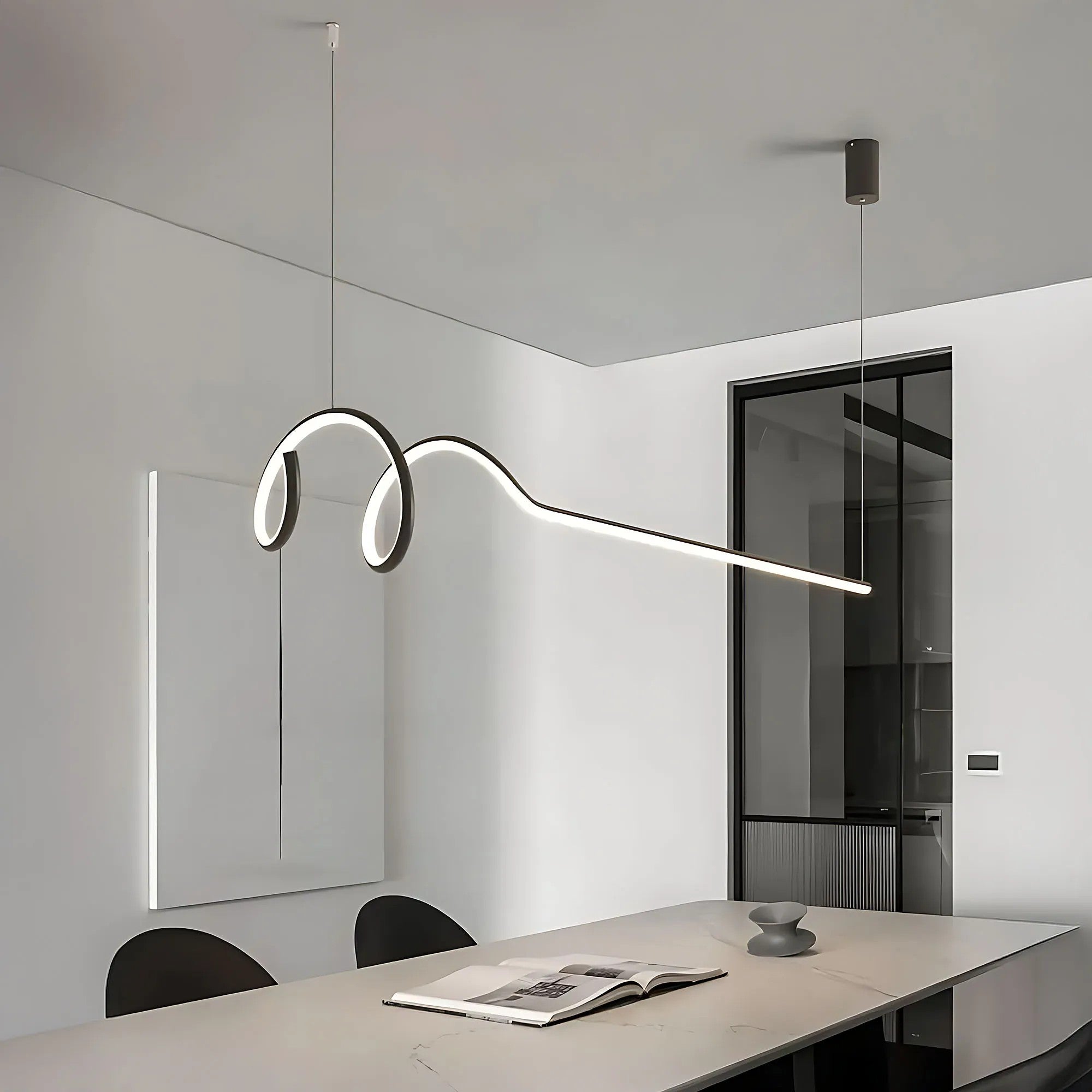 Lampa Wisząca LHJ030-CP 120cm BLACK 11