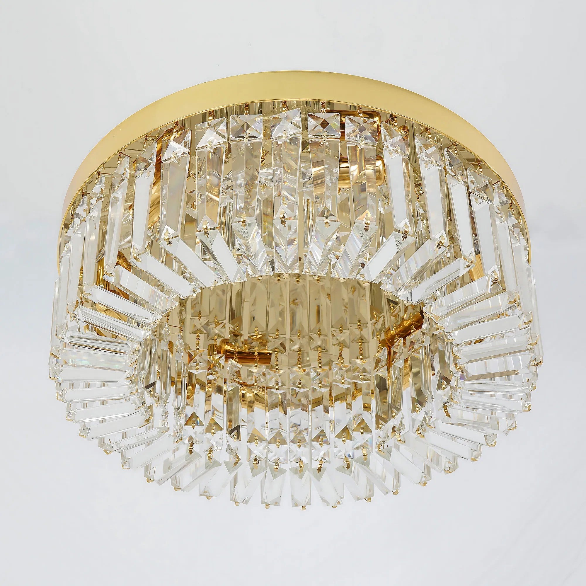 LAMPA KRYSZTAŁOWA PLAFON APP1729-8C 60 Cm ZŁOTA 11