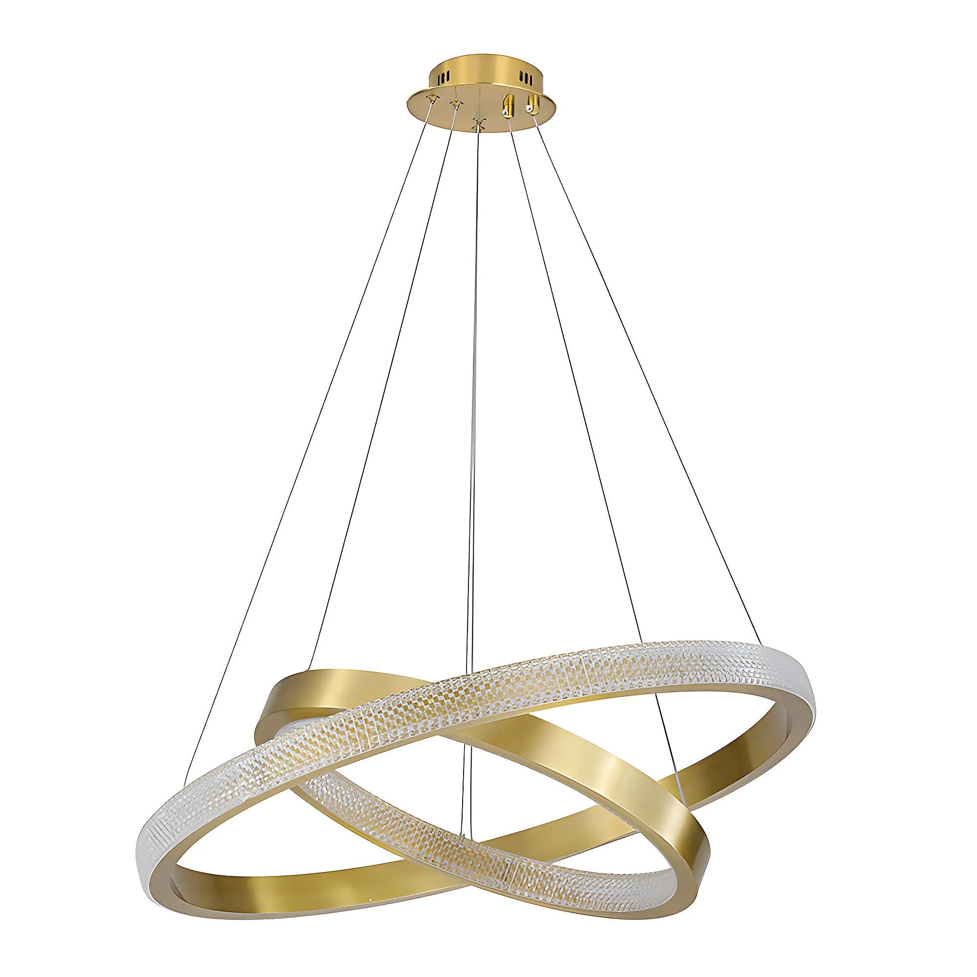 LAMPA SUFITOWA WISZĄCA LED APP1772-CP Złoto Szczotkowane 11