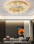 LAMPA KRYSZTAŁOWA PLAFON APP1728-6C 50 Cm ZŁOTA 11