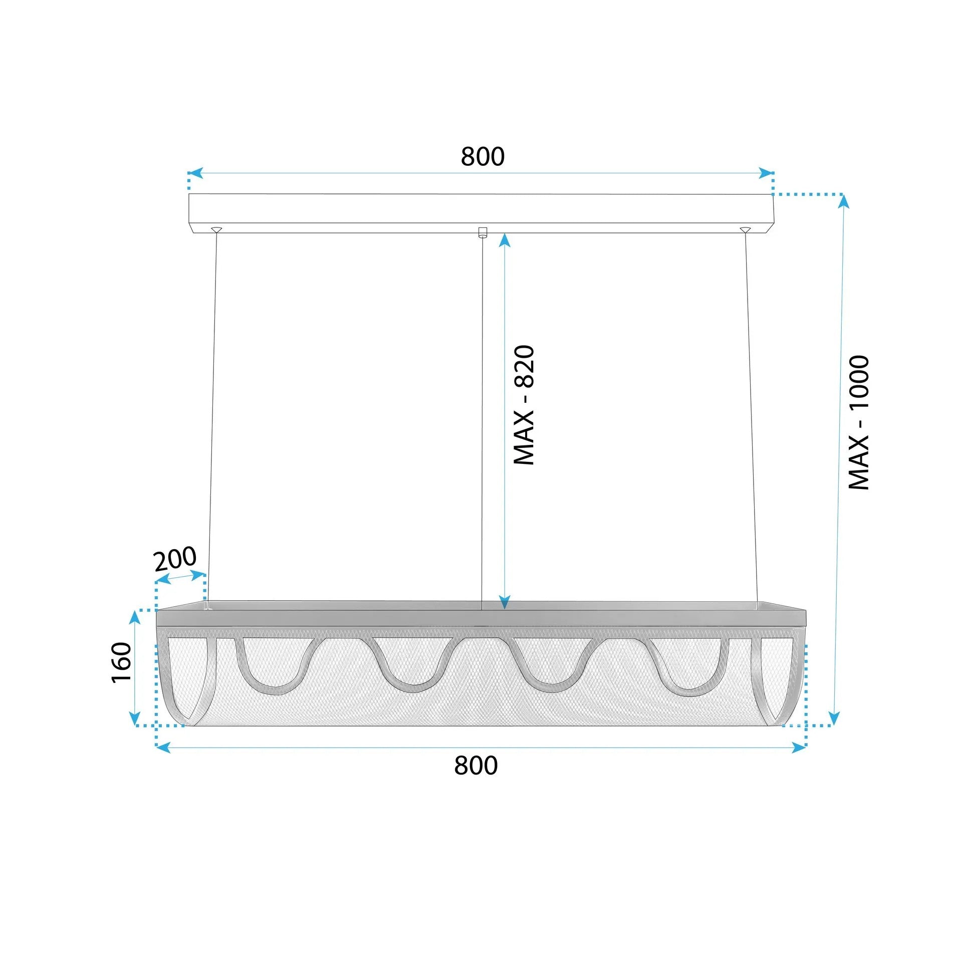Lampa Sufitowa Wisząca Led APP1409-CP 11