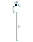 LAMPA SUFITOWA WISZĄCA LED APP1413-C BLACK 100cm 11