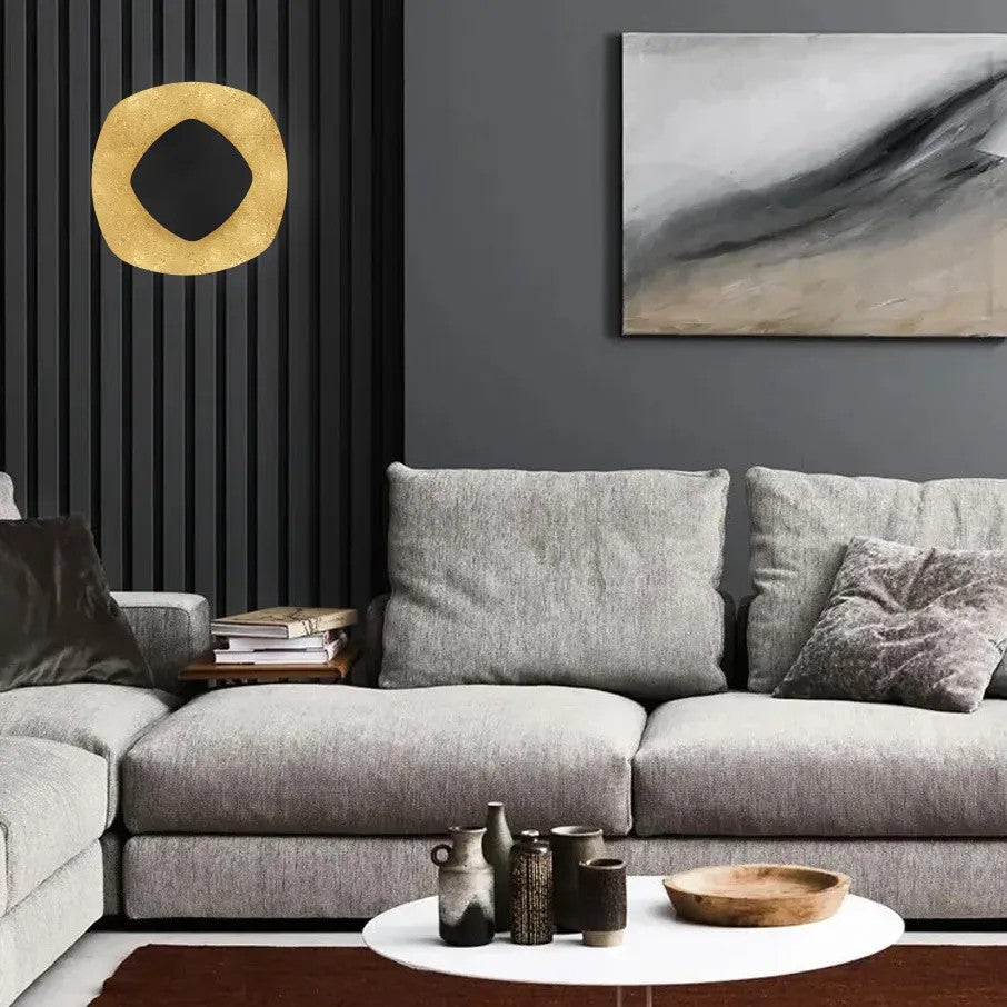 LAMPA ŚCIENNA KINKIET APP1270 CZARNA/ZŁOTA 11