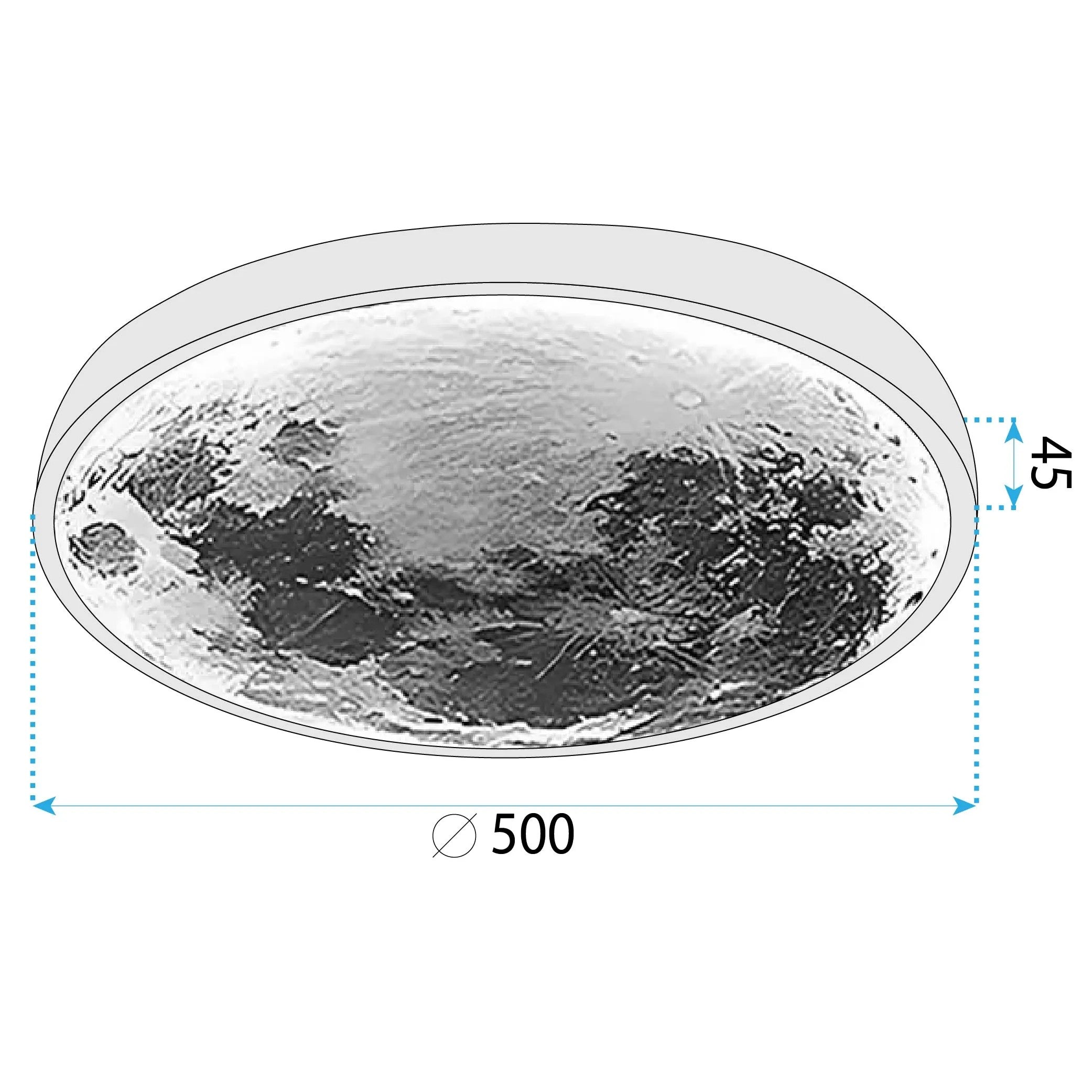 Lampa Sufitowa APP1806-CW Moon Plafon LED BIAŁA 11