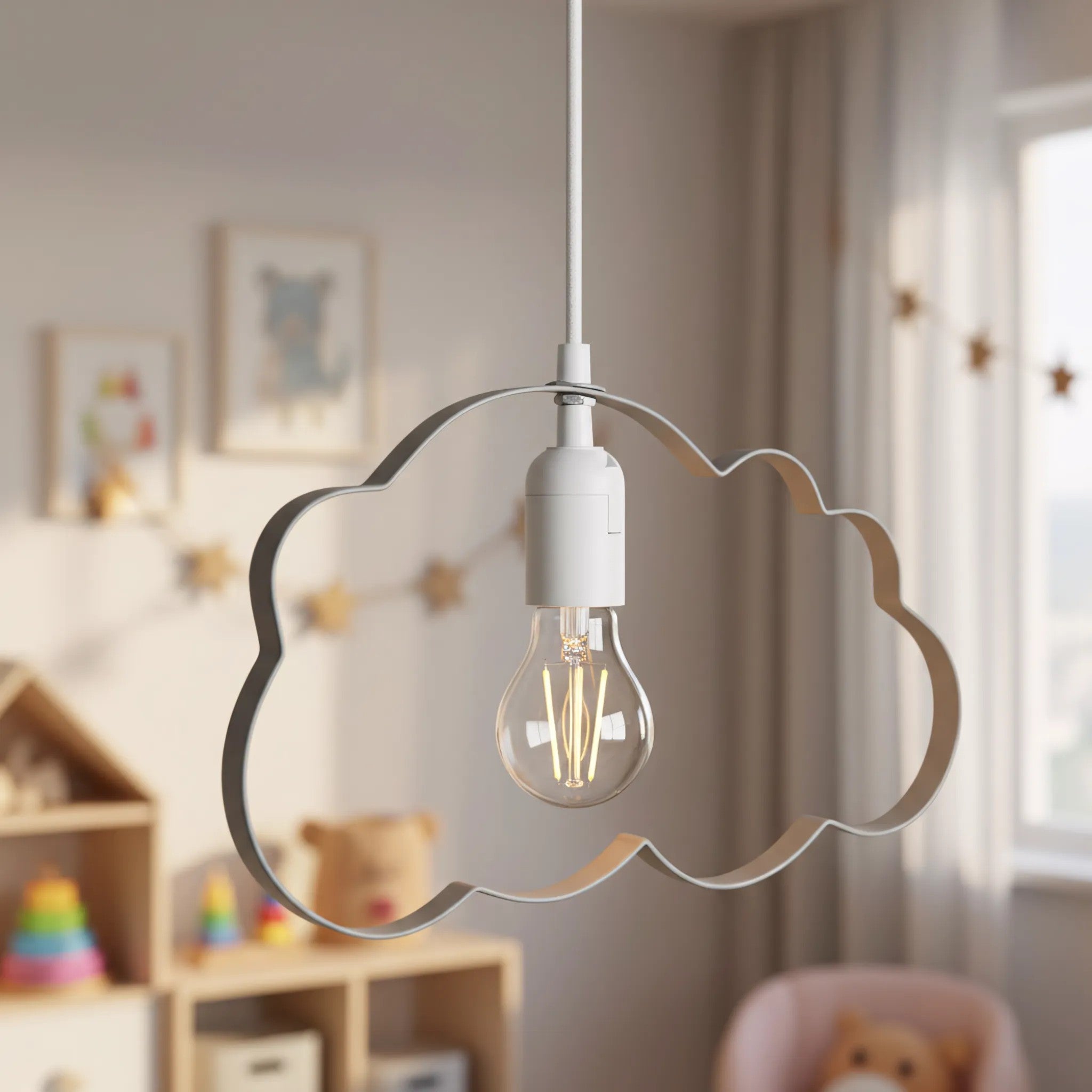 LAMPA WISZĄCA CHMURKA SZARA 11