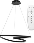 Lampa Sufitowa Wisząca Loop LED + Pilot APP796-cp Czarna 11