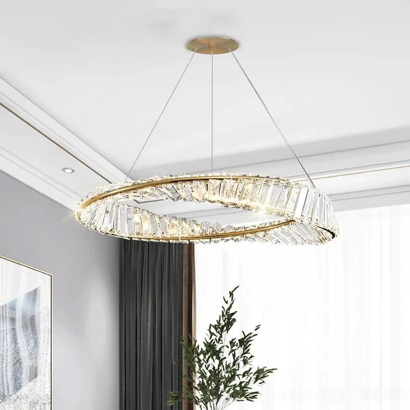 KRYSZTAŁOWA LAMPA SUFITOWA LED APP1201-CP 11