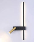 LAMPA ŚCIENNA KINKIET APP1439-2-W LEWY BLACK GOLD 11