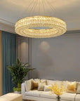 LAMPA SUFITOWA WISZĄCA LED APP1569-CP Gold 80cm 11