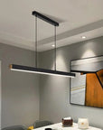 Lampa Sufitowa Wisząca Led APP1447-CP Czarna 80cm 11