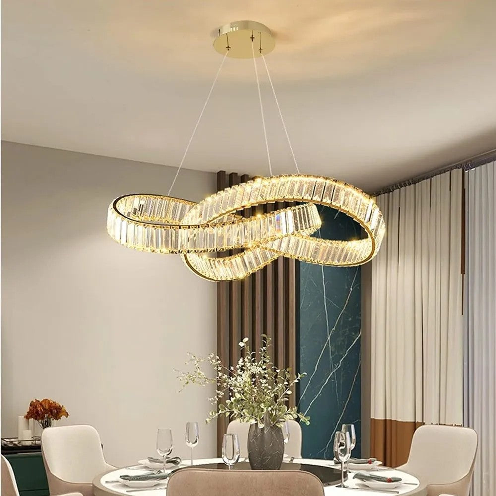 LAMPA SUFITOWA WISZĄCA LED APP1538-CP GOLD 11