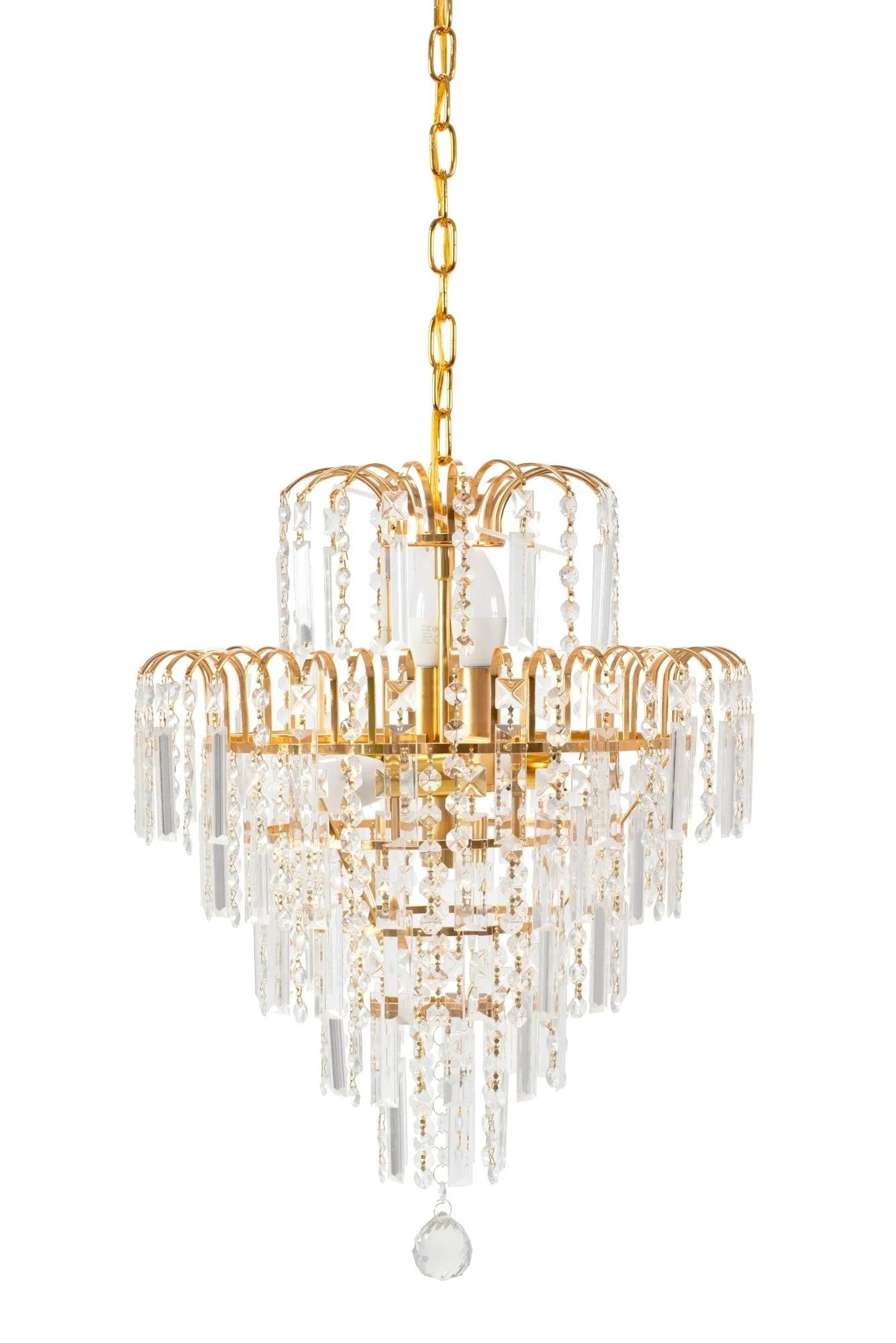 KRYSZTAŁOWA LAMPA SUFITOWA 312358 Złota 11