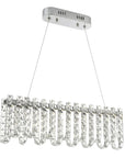 Lampa Wisząca LED Z Kryształami SWE073-CP 60cm Chrom 11