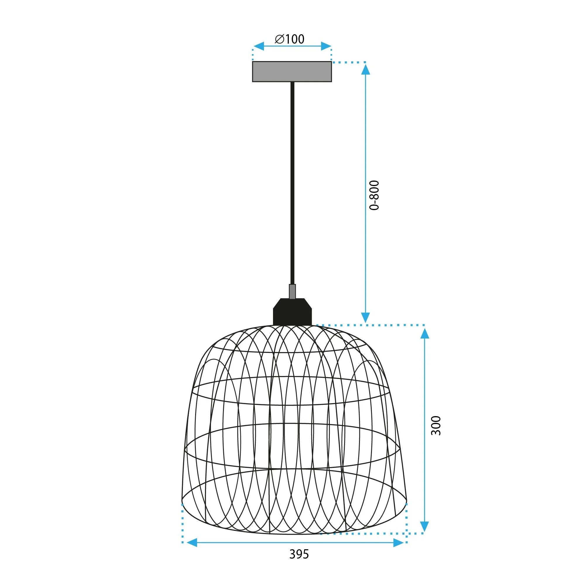 LAMPA SUFITOWA WISZĄCA NATURAL BOHO APP1352-1CP 40 Cm 11